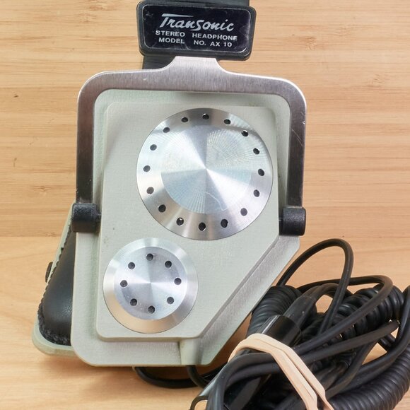 Vintage Transonic AX-10 Headphones / Retro Over-Ear Wired Headset / 1/4" Plug - Picture 5 of 9